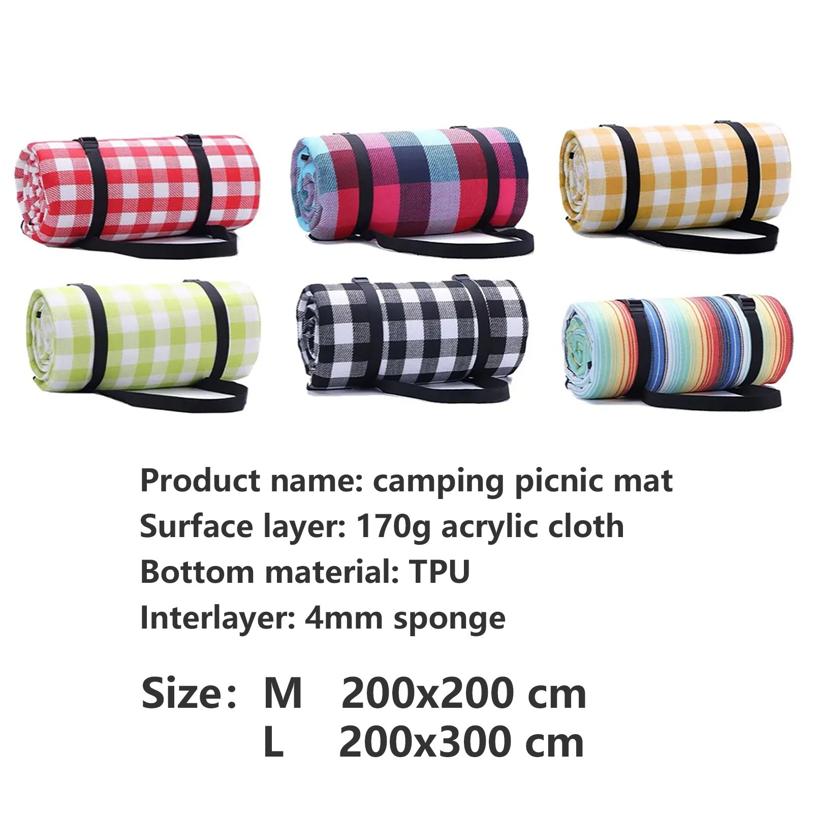 Mountgear Outdoor Waterproof Picnic Mat Damp-proof Mat Thickened Field Camp Mat Beach Mat