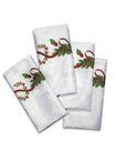 Set of 4 Ornate Christmas Xmas Festival Jacquard Napkins